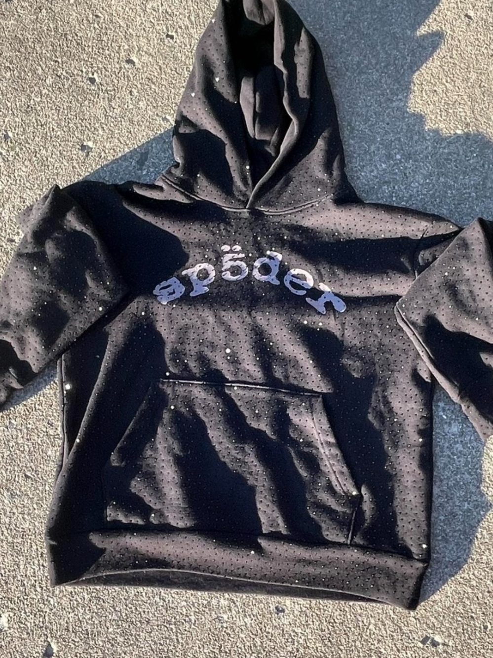 Black Späder Logo Hoodie Sweater